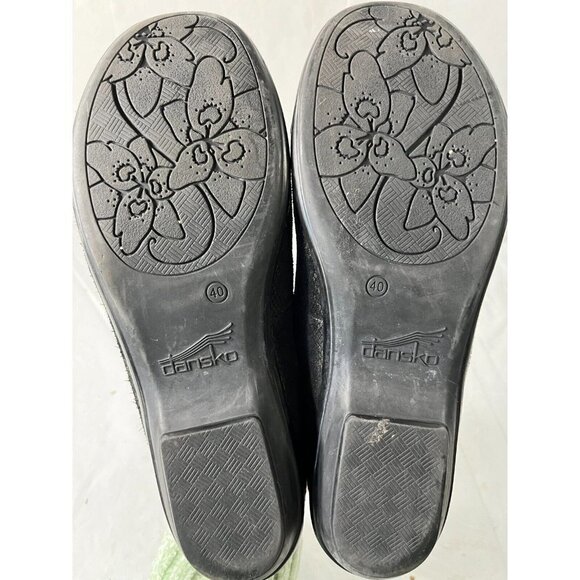 Dansko Olivia women's Bronze Black Snake Suede Slip On Shoes Size 9.5 - Picture 9 of 16